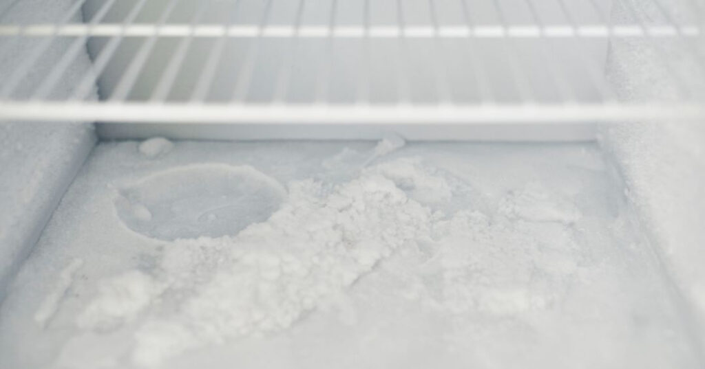 Acumulo de gelo na cervejeira